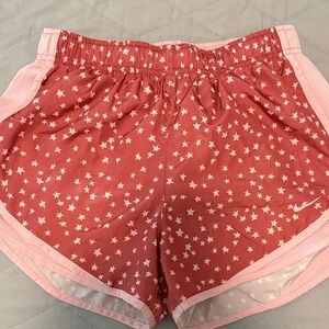 Nike Women's Pink Star Athletic Shorts